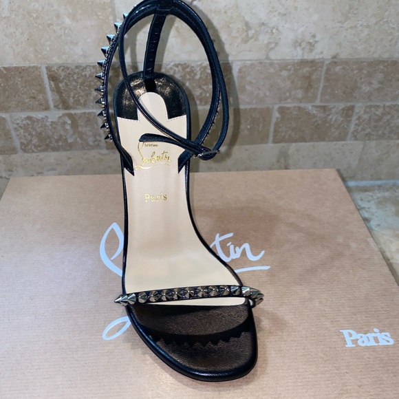 **SOLD**Christian Louboutin So Me spike sandal 35 - Picture 7 of 10